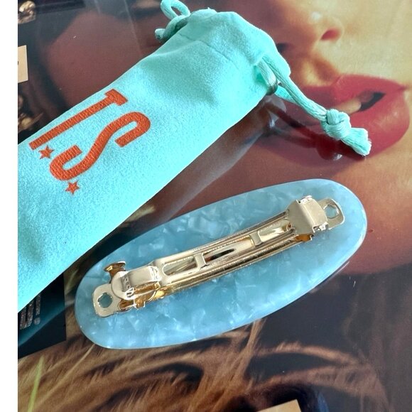 Taylor Swift Hair Barrette Clip The Life of a Showgirl Pearlescent Green NEW - Picture 5 of 6